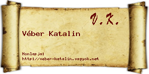 Véber Katalin névjegykártya