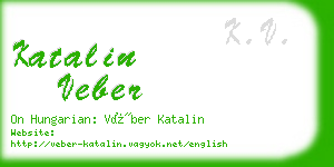 katalin veber business card
